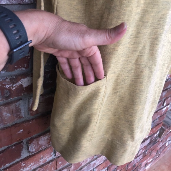 Soft Surroundings yellow long sleeve hoodie size S - Picture 6 of 11